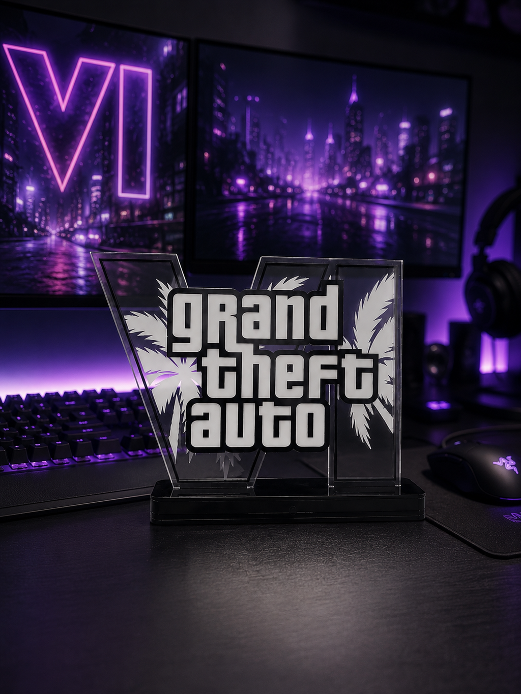 GTA VI RGB Acrylic Lamp – Luxury Gaming lamp