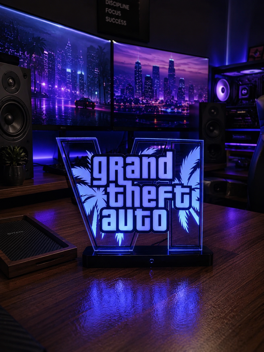 GTA VI RGB Acrylic Lamp – Luxury Gaming lamp