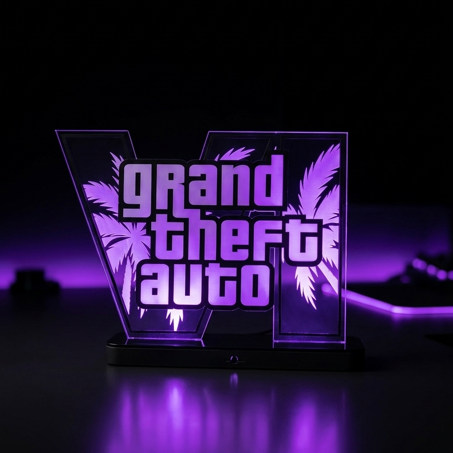 Every GTA fan deserves a setup that stands out. Upgrade your desk with a premium RGB lamp inspired by the game you love. Shop now before it's sold out.