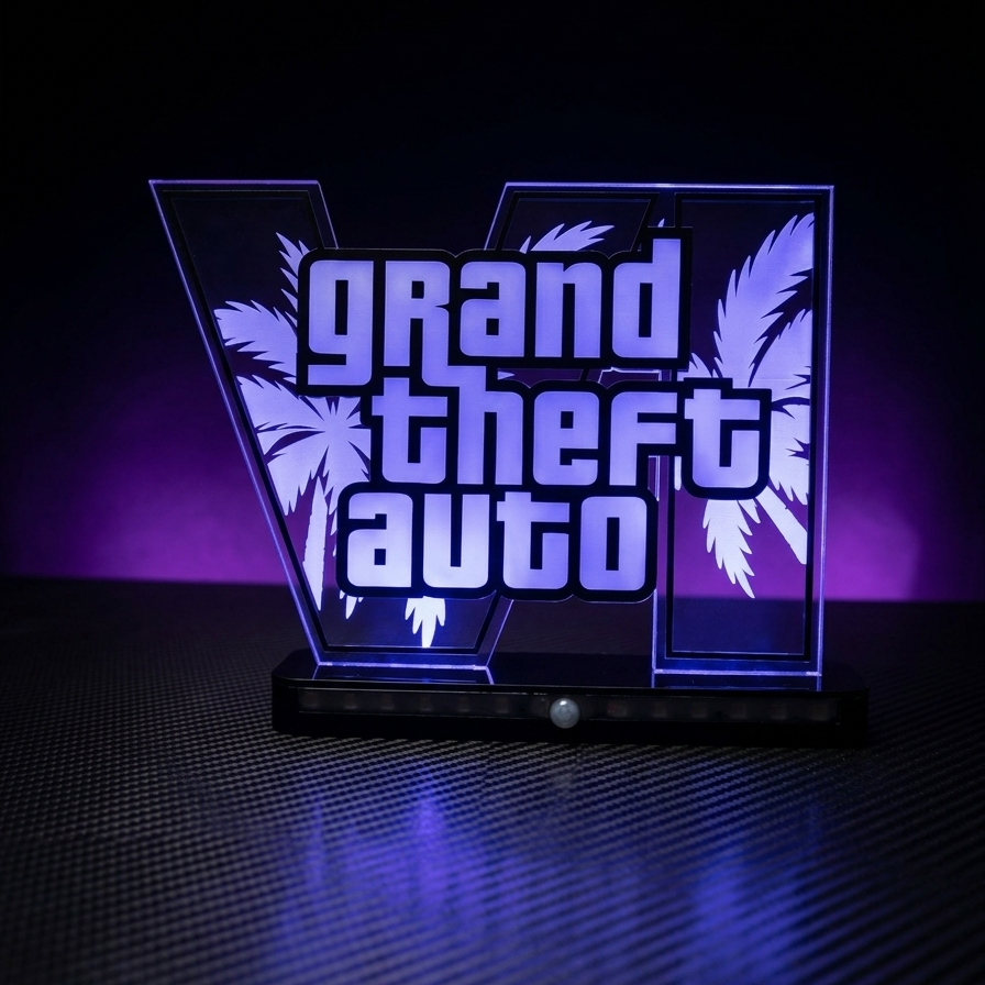 Every GTA fan deserves a setup that stands out. Upgrade your desk with a premium RGB lamp inspired by the game you love. Shop now before it's sold out.